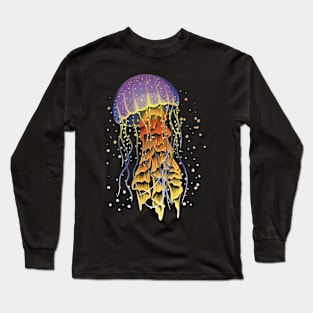 Jellyfish Vaporwave Long Sleeve T-Shirt